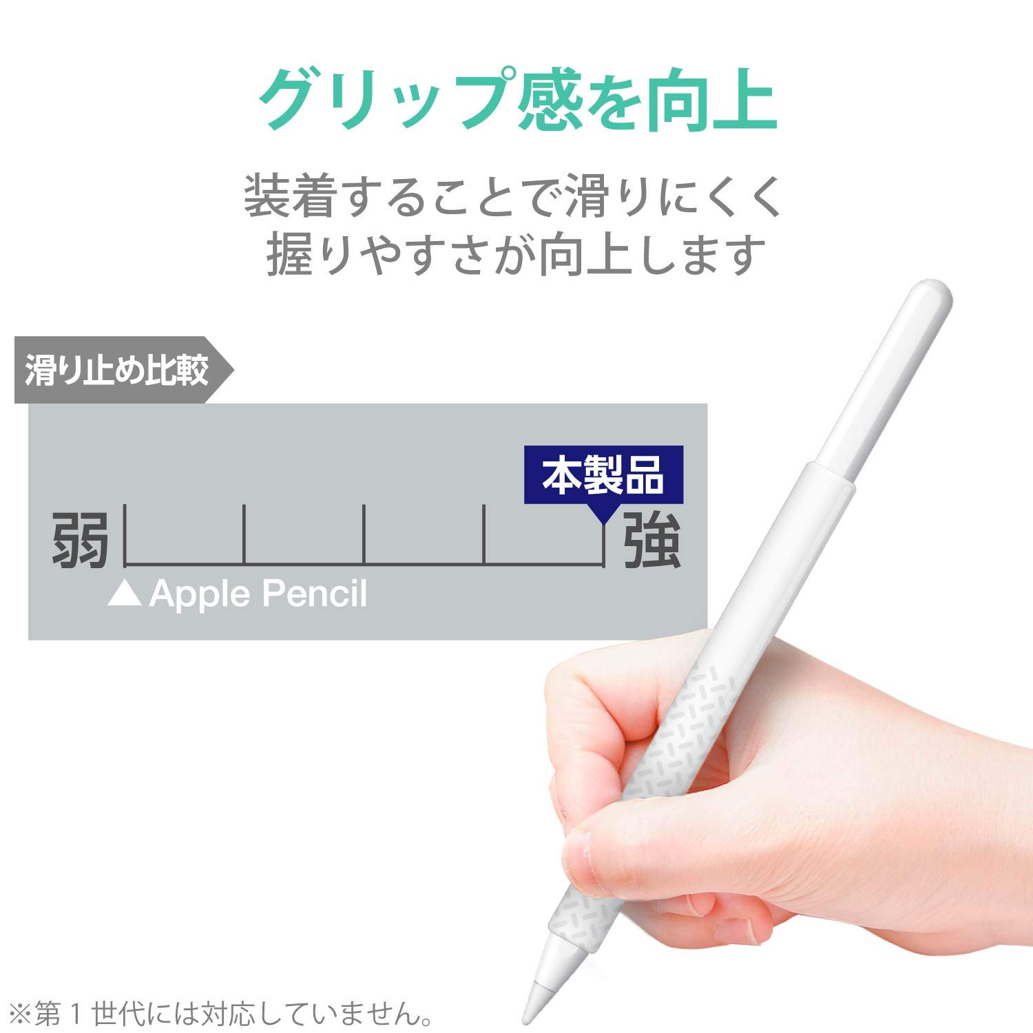 Amazon.co.jp: エレコム アップルペンシル専用（第2世代） 細軸タイプ